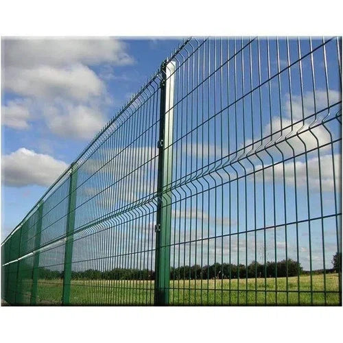 Welded Mesh Flat Panel Boundry-ƒ50x76x𝑇4.0𝑚𝑚 X 𝐻1.8x𝑊3𝑚-EMU Green-