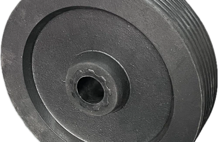 Wheel Solid Rubber Plain Bore-𝑂⌀200 x 𝐼⌀25mm/120𝐾𝑔
