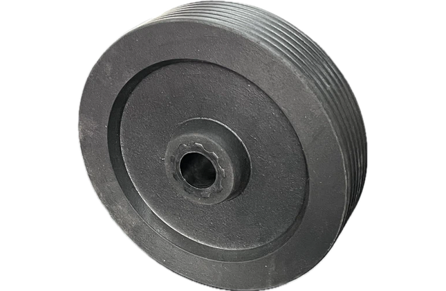 Wheel Solid Rubber Plain Bore-𝑂⌀200 x 𝐼⌀25mm/120𝐾𝑔