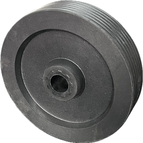 Wheel Solid Rubber Plain Bore-𝑂⌀200 x 𝐼⌀25mm/120𝐾𝑔-