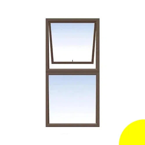 Window AL C28PT 612 (𝑊590x𝐻1190mm)-Bronze-Clear-
