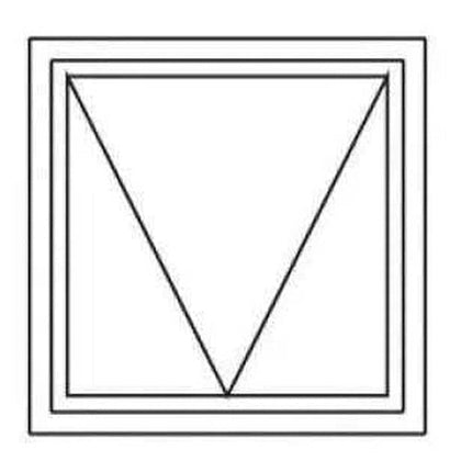 Window AL C28PT 66 (𝑊590x𝐻590mm)-Bronze-Clear-