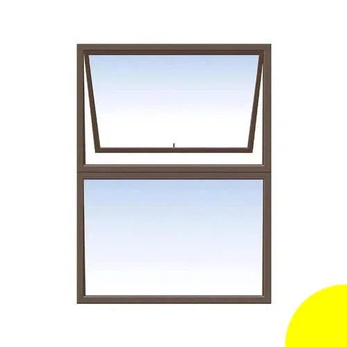 Window AL C28PT 912 (𝑊890x𝐻1190mm)-Bronze-Clear-