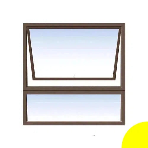 Window AL C28PT 99 (𝑊890x𝐻890mm)-Bronze-Clear-