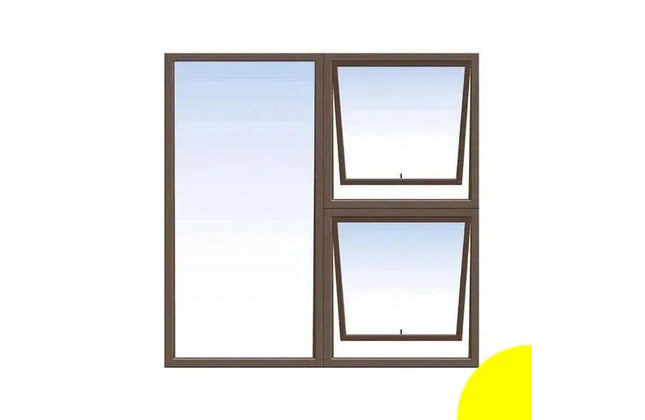 Window AL C28PTT 1212 (𝑊1190x𝐻1190mm)-Bronze-Clear