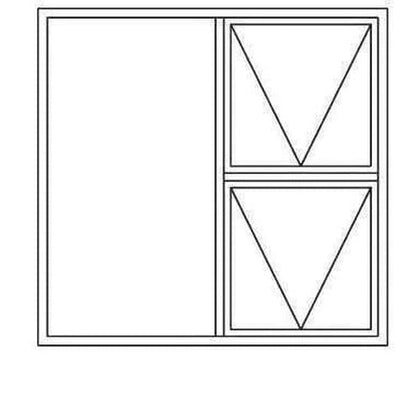 Window AL C28PTT 1212 (𝑊1190x𝐻1190mm)-Bronze-Clear-