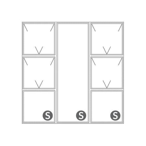 Window AL C30P4TT 2418 (𝑊2390x𝐻1790mm)-Bronze-Clear-