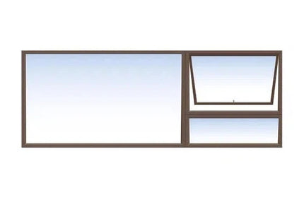 Window AL C30PT 249 (𝑊2390x𝐻890mm)-Bronze-Clear