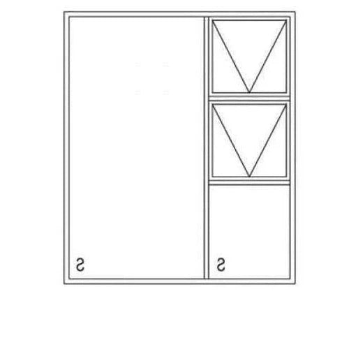 Window AL C30PTT 1518 (𝑊1490x𝐻1790mm)-Bronze-Clear