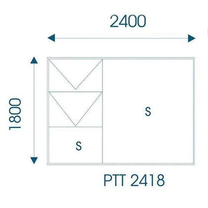 Window AL C30PTT 2418 (𝑊2390x𝐻1790mm)-Bronze-Clear-