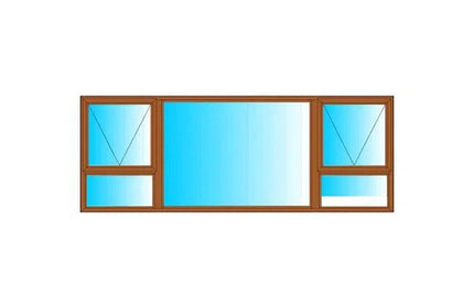 Window AL C30PTT 249 (𝑊2390x𝐻890mm)-Bronze-Clear