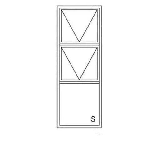 Window AL C30PTT 618 (𝑊590x𝐻1790mm)-Bronze-Clear-