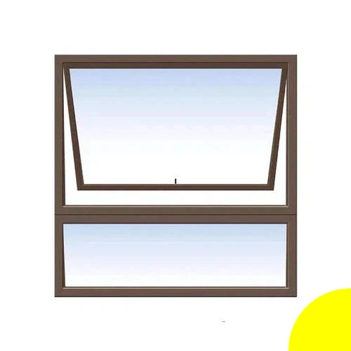 Window Aluminium PT 99 (𝑊890x𝐻890mm)-Window Frames-KNI-White-Clear-diyshop.co.za