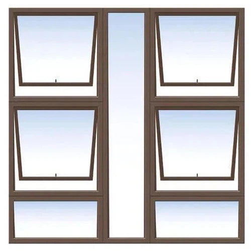 Window Aluminium P4TT 1515 (𝑊1490x𝐻1490mm)-Window Frames-iBuild-Bronze-Clear-diyshop.co.za