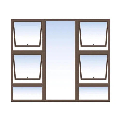 Window Aluminium P4TT 1815 (𝑊1790x𝐻1490mm)-Window Frames-KNI-Bronze-diyshop.co.za