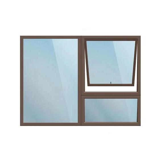 Window Aluminium PT 129 (𝑊1190x𝐻890mm)-Window Frames-KNI-Bronze-Clear-diyshop.co.za