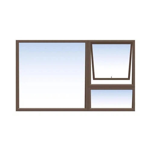 Window Aluminium PT 159 (𝑊1490x𝐻890mm)-Window Frames-KNI-Bronze-Clear-diyshop.co.za