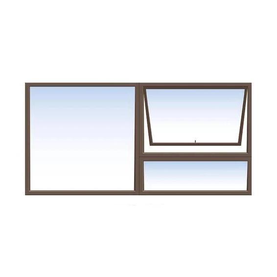 Window Aluminium PT 189 (𝑊1790x𝐻890mm)-Window Frames-iBuild-Bronze-Clear-diyshop.co.za
