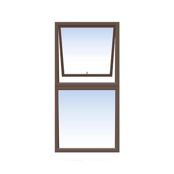 Window Aluminium PT 612 (𝑊590x𝐻1190mm)-Window Frames-iBuild-Bronze-Clear-diyshop.co.za