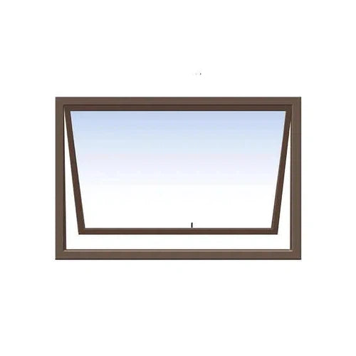 Window Aluminium PT 96 (𝑊890x𝐻590mm)-Window Frames-iBuild-Bronze-Obscure-diyshop.co.za