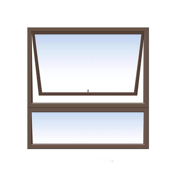 Window Aluminium PT 99 (𝑊890x𝐻890mm)-Window Frames-KNI-White-Clear-diyshop.co.za