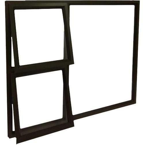 Window Aluminium PTT 1512 (𝑊1490x𝐻1190mm)-Window Frames-KNI-Bronze-Clear-diyshop.co.za