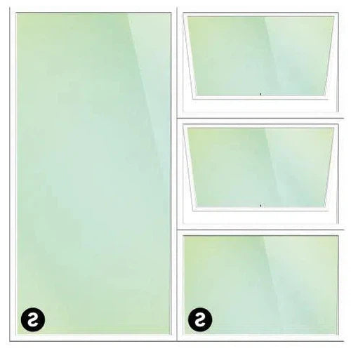 Window Aluminium PTT 1818 (𝑊1790x𝐻1790mm)-Aluminium Window-KNI-White-Clear-diyshop.co.za