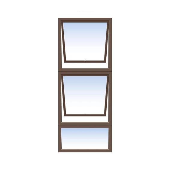 Window Aluminium PTT 615 (𝑊590x𝐻1490mm)-Window Frames-iBuild-Bronze-Clear-diyshop.co.za