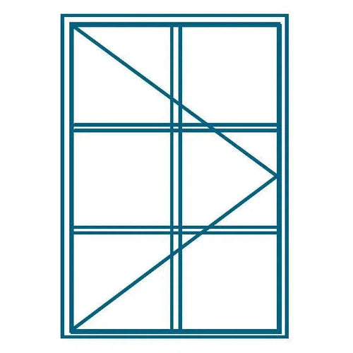 Window Steel C1 with Burglar Bars (𝑊508x𝐻924mm)-