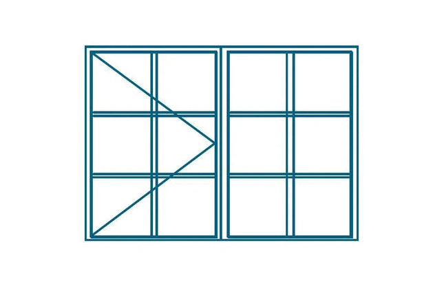 Window Steel C2 with Burglar Bars (𝑊997x𝐻924mm)-Default Title