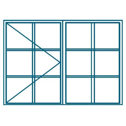 Window Steel C2 with Burglar Bars (𝑊997x𝐻924mm)-