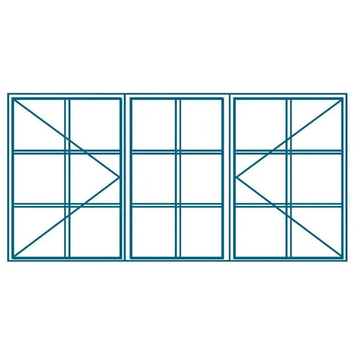 Window Steel C4 with Burglar Bars (𝑊1511x𝐻949mm)-Window Frames-Robmeg-diyshop.co.za