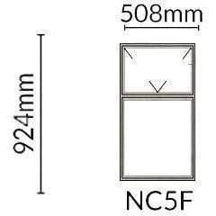 Window Steel NC5F (𝑊508x𝐻924mm)-Window Frames-Duro-diyshop.co.za