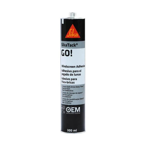 Windscreen Adhesive SikaTack GO+Activator Sika-Auto-Sika-300𝑚ℓ+1.1𝑚ℓ-Black-diyshop.co.za