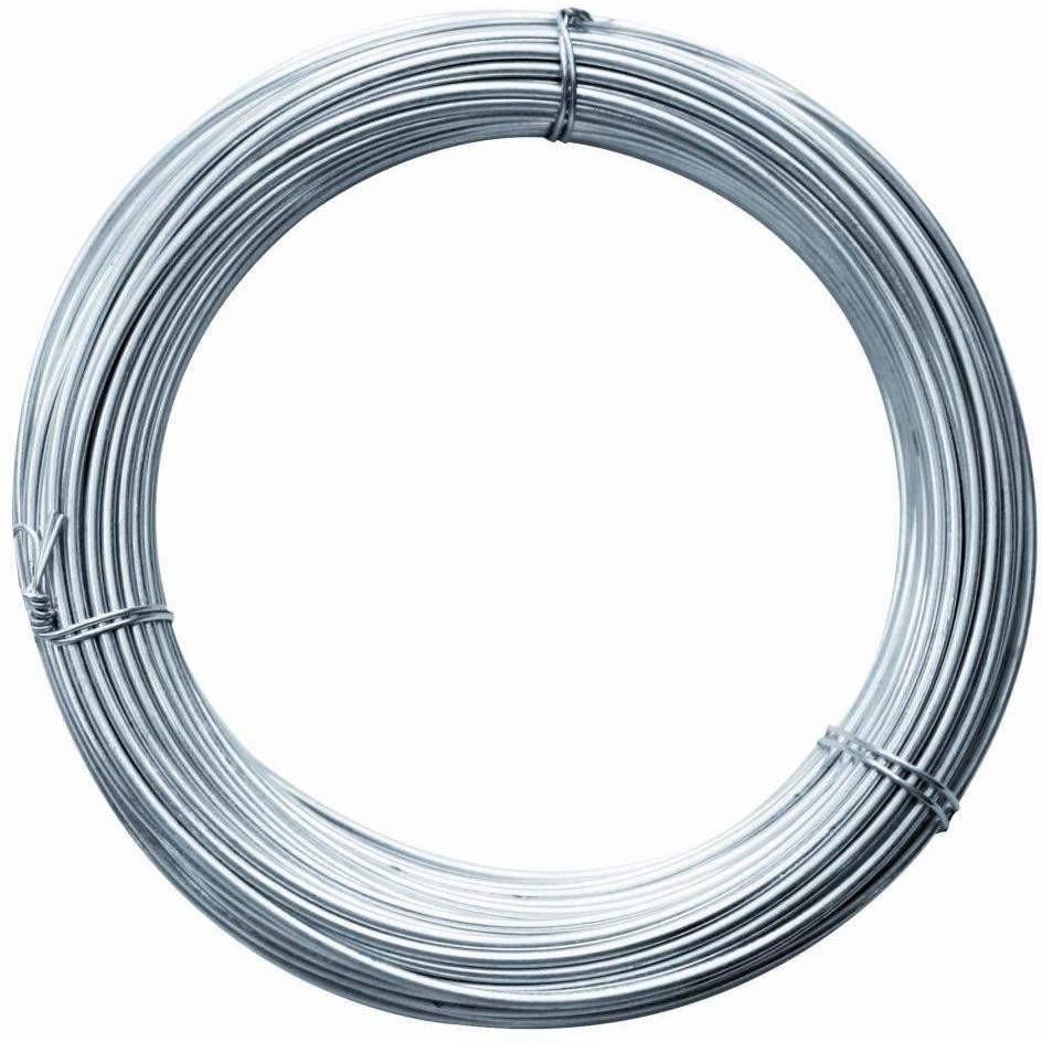 Wire Plain Galvanised-Wire & Cable Ties-Archies Hardware-⌀4.0𝑚𝑚 x 𝐿50𝑚 x 5𝐾𝑔/Red-diyshop.co.za