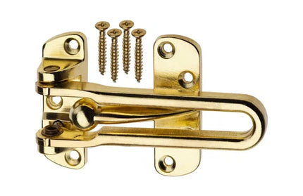 Wishbone Door Lock Guard-Brass Plated