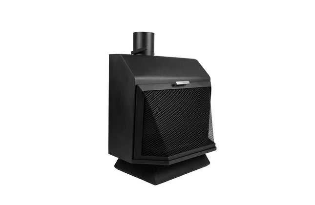 Wood Burning Fireplace Corner eZinkuni-F550/Flue⌀100𝑚𝑚
