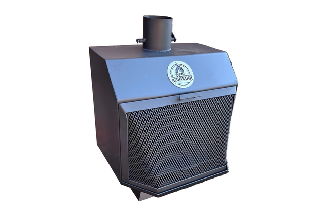 Wood Burning Fireplace Straight eZinkuni-660/Flue⌀150𝑚𝑚
