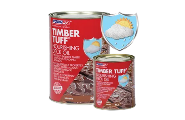Wood Sealer Linseed Based Timber Tuff Powafix-1ℓ-Clear-Matte