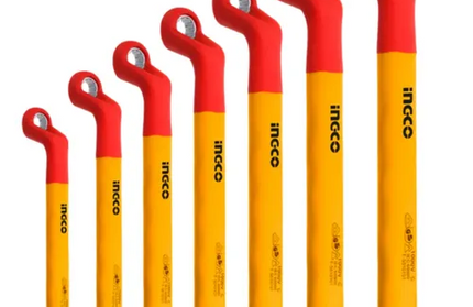 Wrench Set Bent VDE iNGCO-8-19mm