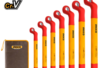 Wrench Set Bent VDE iNGCO-8-19mm-