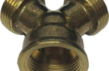 Y Connector Brass for Wash Machine-3/4"F x 3/4"M