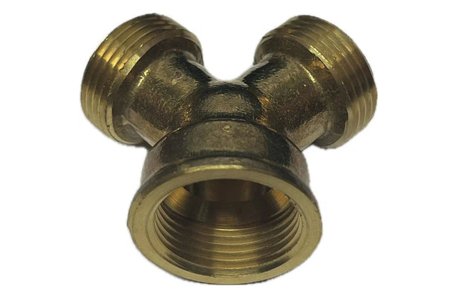 Y Connector Brass for Wash Machine-3/4"F x 3/4"M