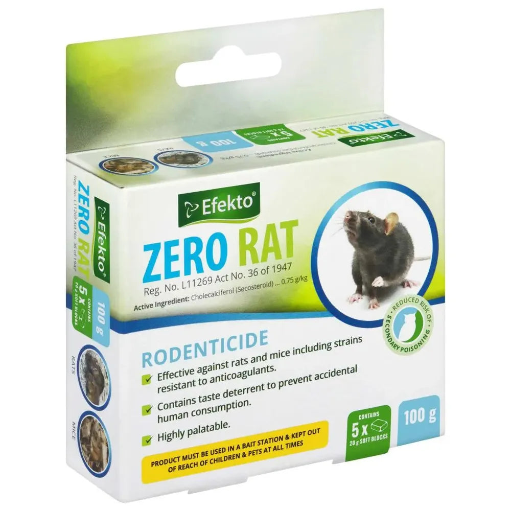 Zero Rat Bait Blocks Efekto-40𝑔-