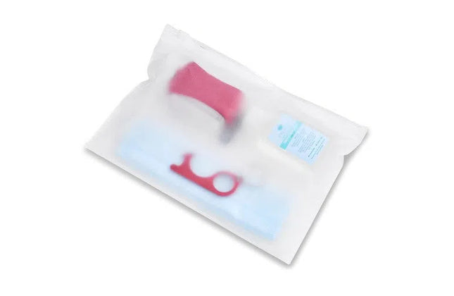 Zip Pouch Frosted-Maxi  22x15𝑐𝑚-𝑝/100