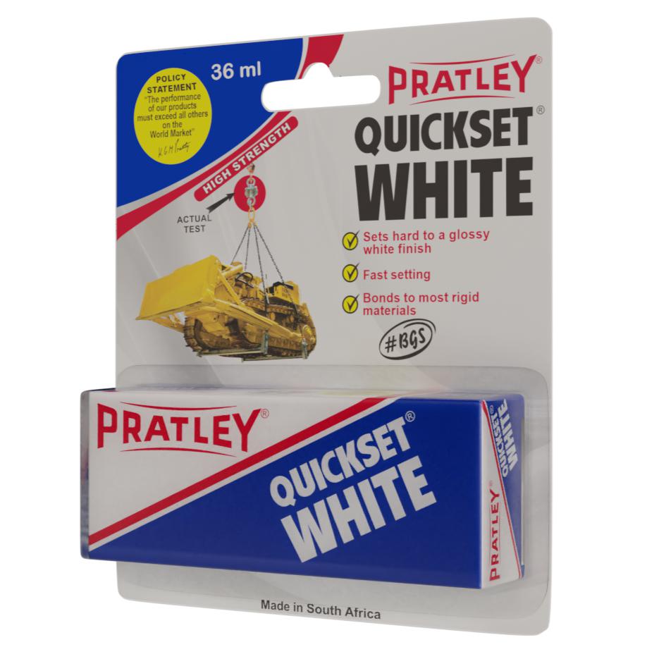 Epoxy White Quickset Pratley-Hardware Glue & Adhesives-Pratley-diyshop.co.za