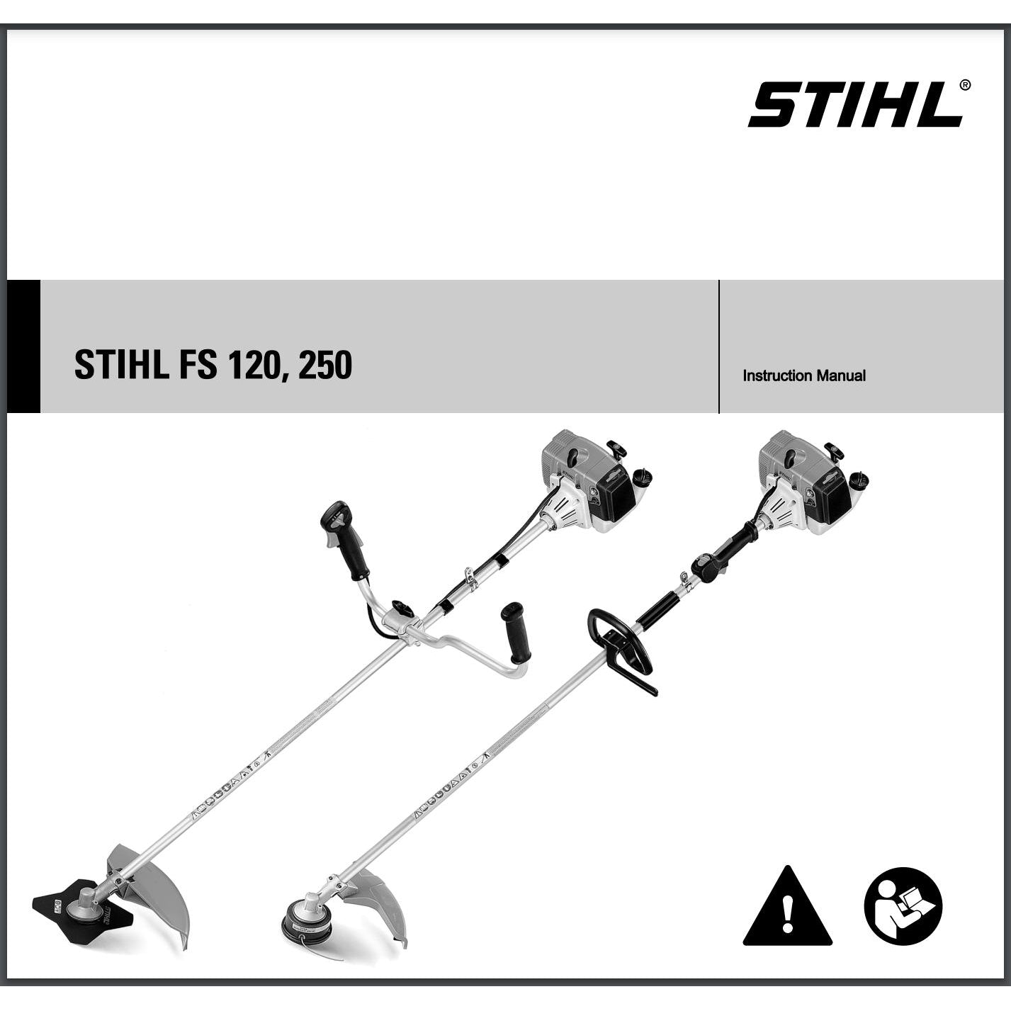 Instruction Manual FS120/FS250 STIHL-Power Tool & Equipment Manuals-STIHL-diyshop.co.za