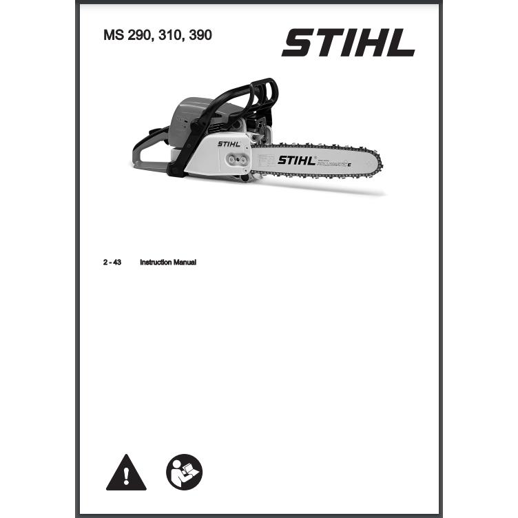 Instruction Manual MS310 STIHL-Power Tool & Equipment Manuals-STIHL-diyshop.co.za