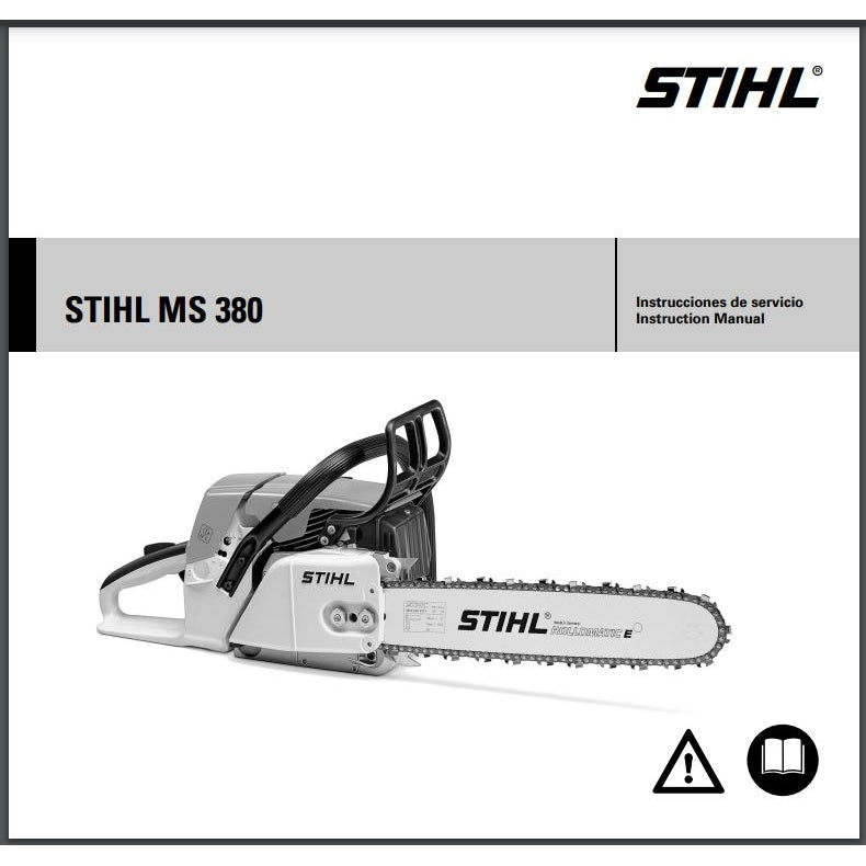 Instruction Manual MS380 STIHL-Power Tool & Equipment Manuals-STIHL-diyshop.co.za