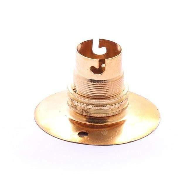 Lamp Holder Brass-Private Label Lighting-Flange Bottom (65mm)-diyshop.co.za